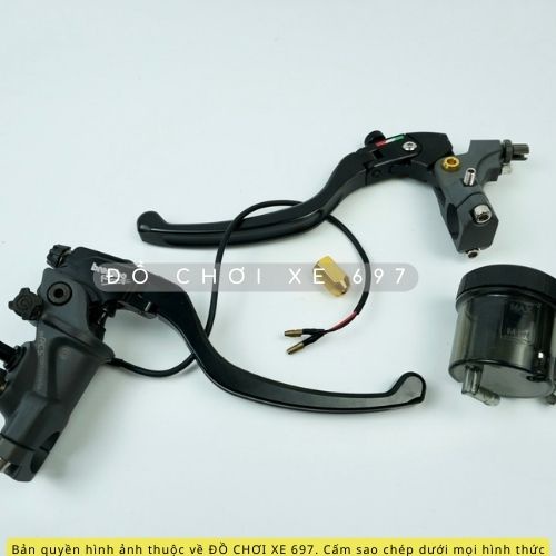 Tay côn + thắng Brembo 19mm RSC kèm bình dầu rời. Bảo hành 12 tháng