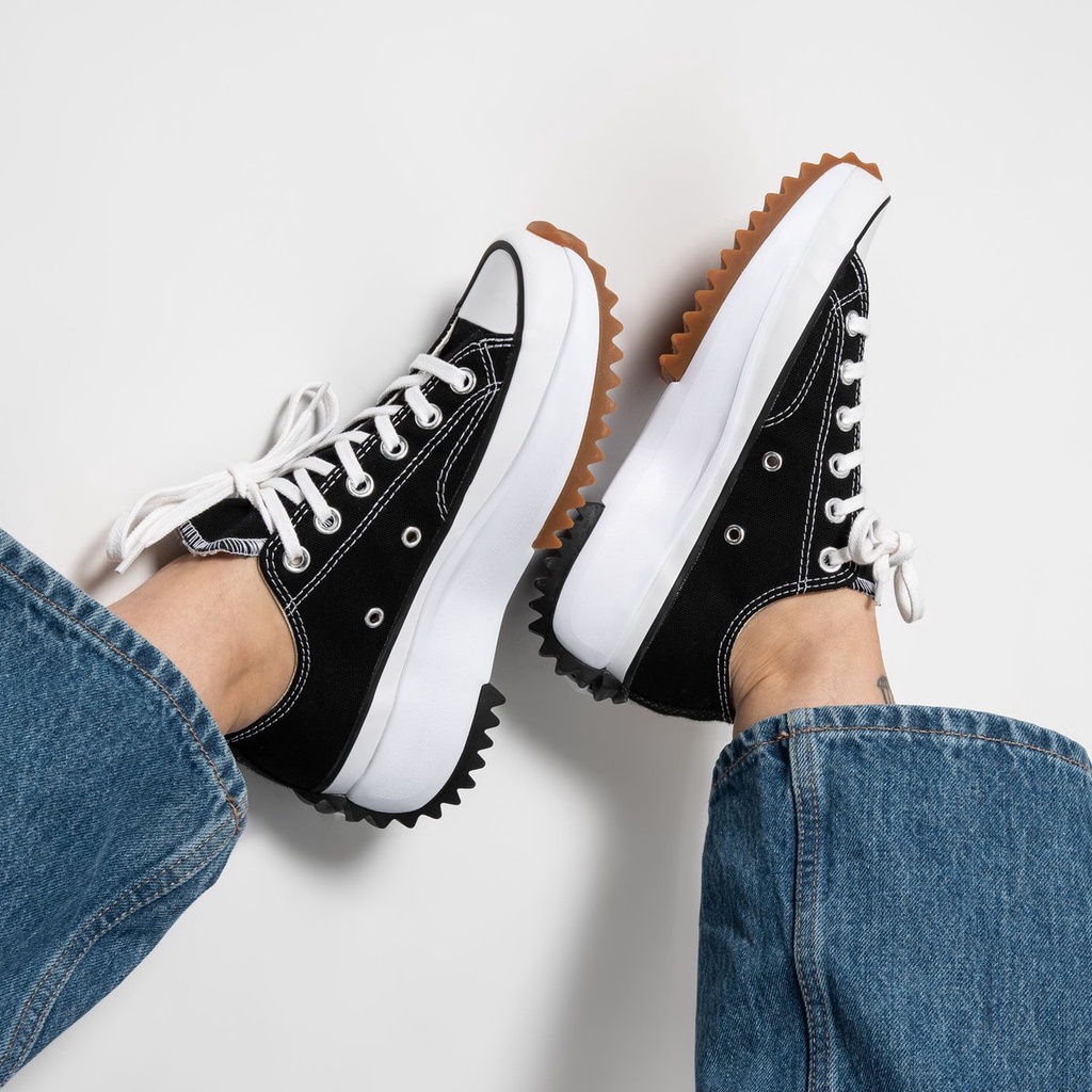 Giày Sneaker converse run hike low black