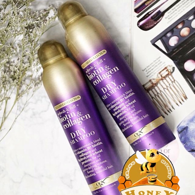 Dầu Gội Khô OGX Exclusive Collection Biotin & Collagen Dry Shampoo