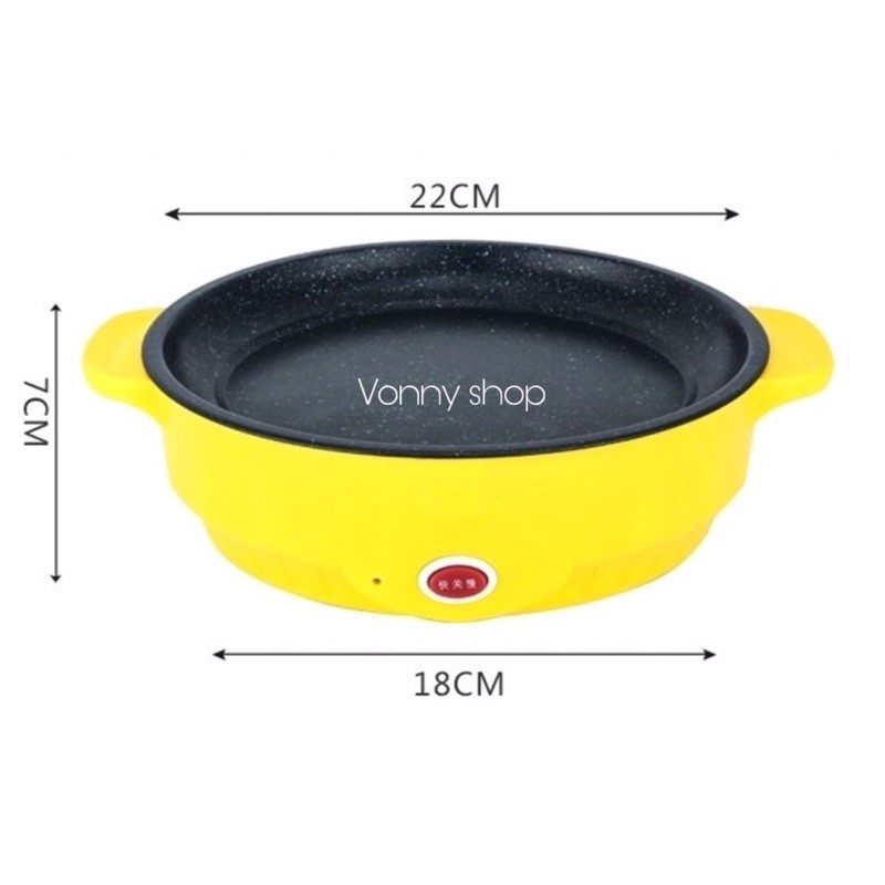 Chảo Nướng Bbq Đa Năng 22cm Phong Cách Hàn Quốc Tiện Dụng