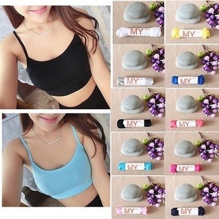 Áo Croptop hai dây màu trơn