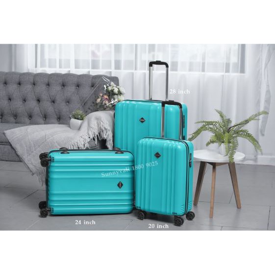 Vali kéo du lịcH SUNNY BUBULE PP07 - Nhựa PP chống vỡ tuyệt đối, khóa hải quan TSA (size 20-24)