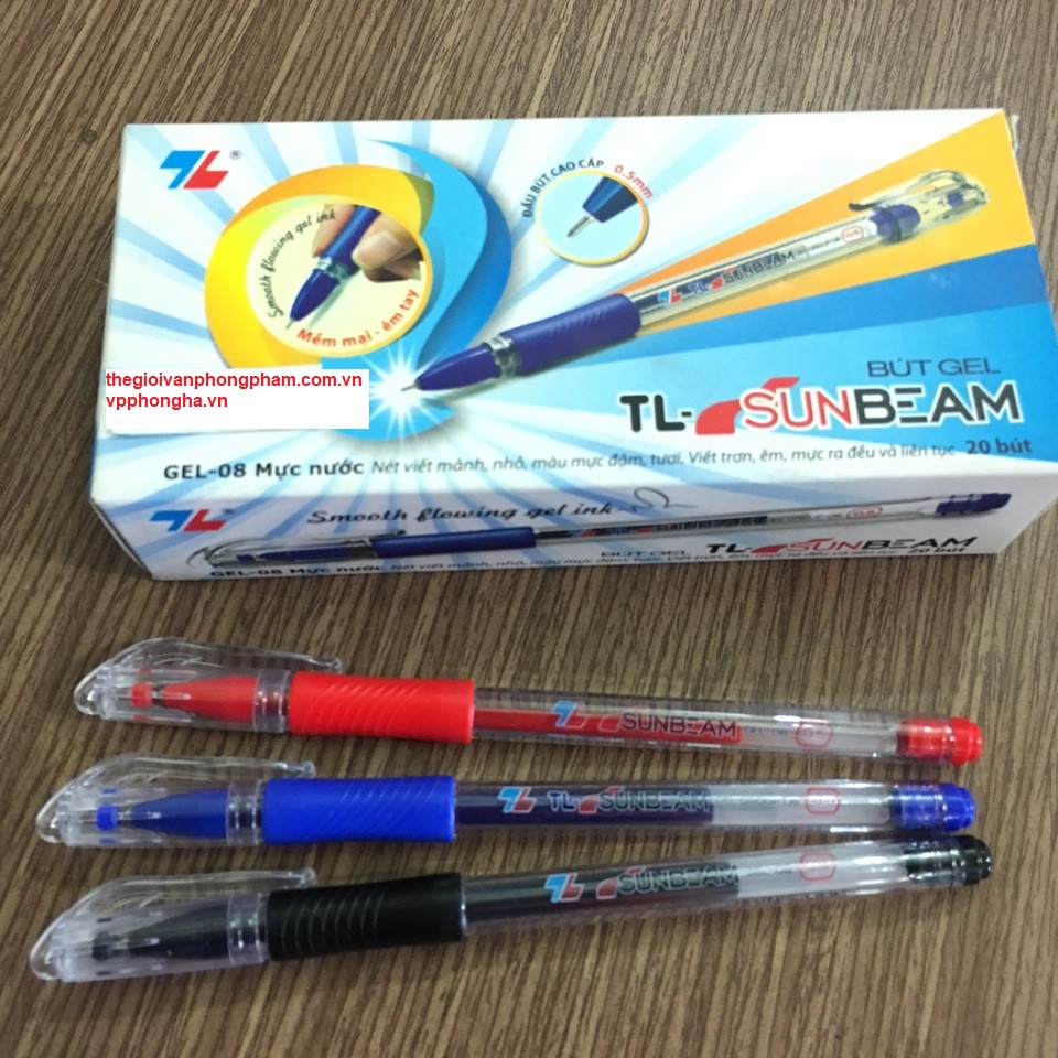 Combo 2 bút nước Thiên Long GEL-08 nét 0.5mm