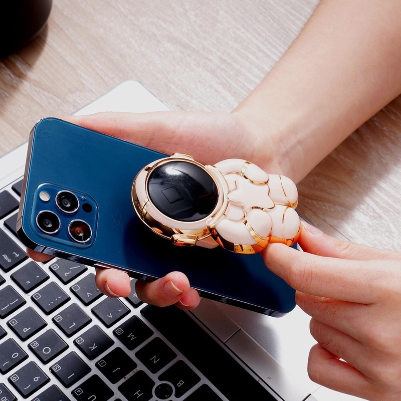 Giá Đỡ Điện Thoại / Máy Tính Bảng 6D Hình Phi Hành Gia Hoạt Hình Có Thể Gập Lại