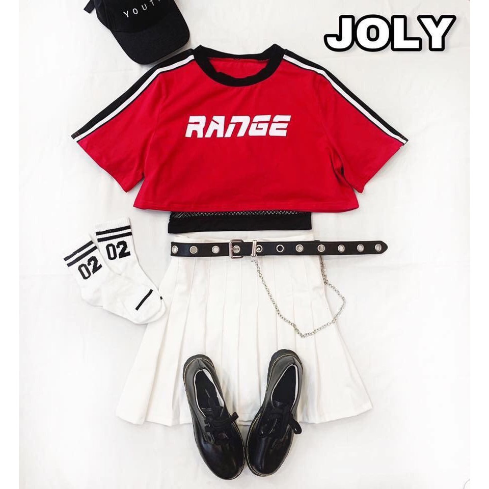 set áo croptop range và áo lưới trong cực cool siêu hot hit