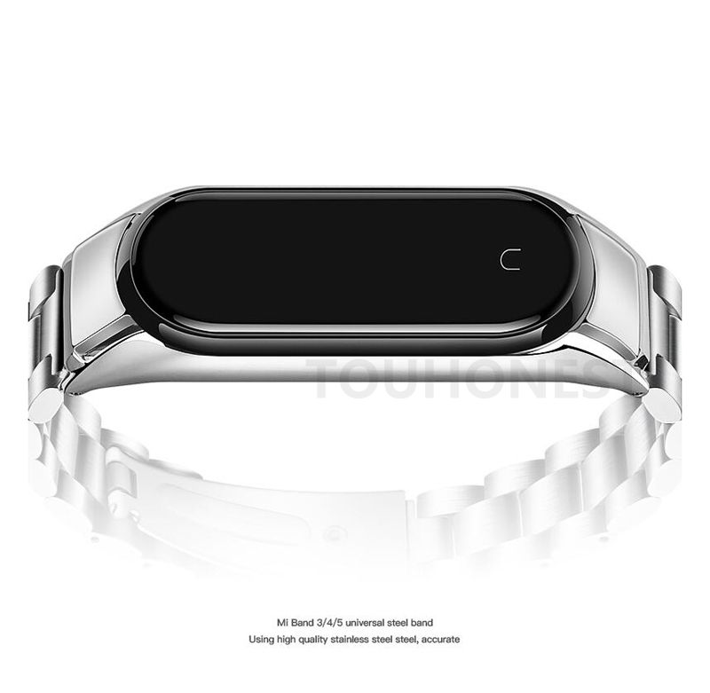 Dây Đeo Thay Thế Bằng Thép Không Gỉ Cho Xiaomi Mi Band 3 4 5 6 Metal Strap Metal Stainless Steel Xiaomi MiBand 3 4 5 6 Watch Strap Bracelet Screwless MiBand 3 4 5 6 Color Bracelet Wrist Band