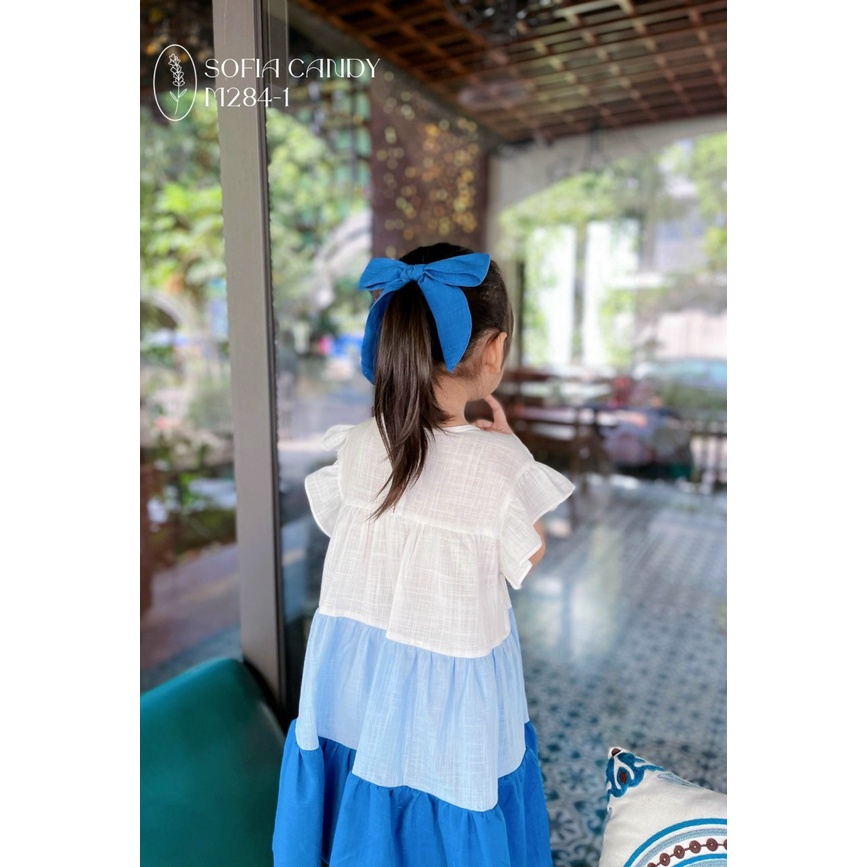 ĐẦM XOÈ SOFIA CANDY BA TẦNG PHỐI MÀU SIZE 8-30KG💙 VÁY XÒE MAXI BÉ GÁI CHẤT VẢI XƯỢC XUẤT HÀN CAO CẤP