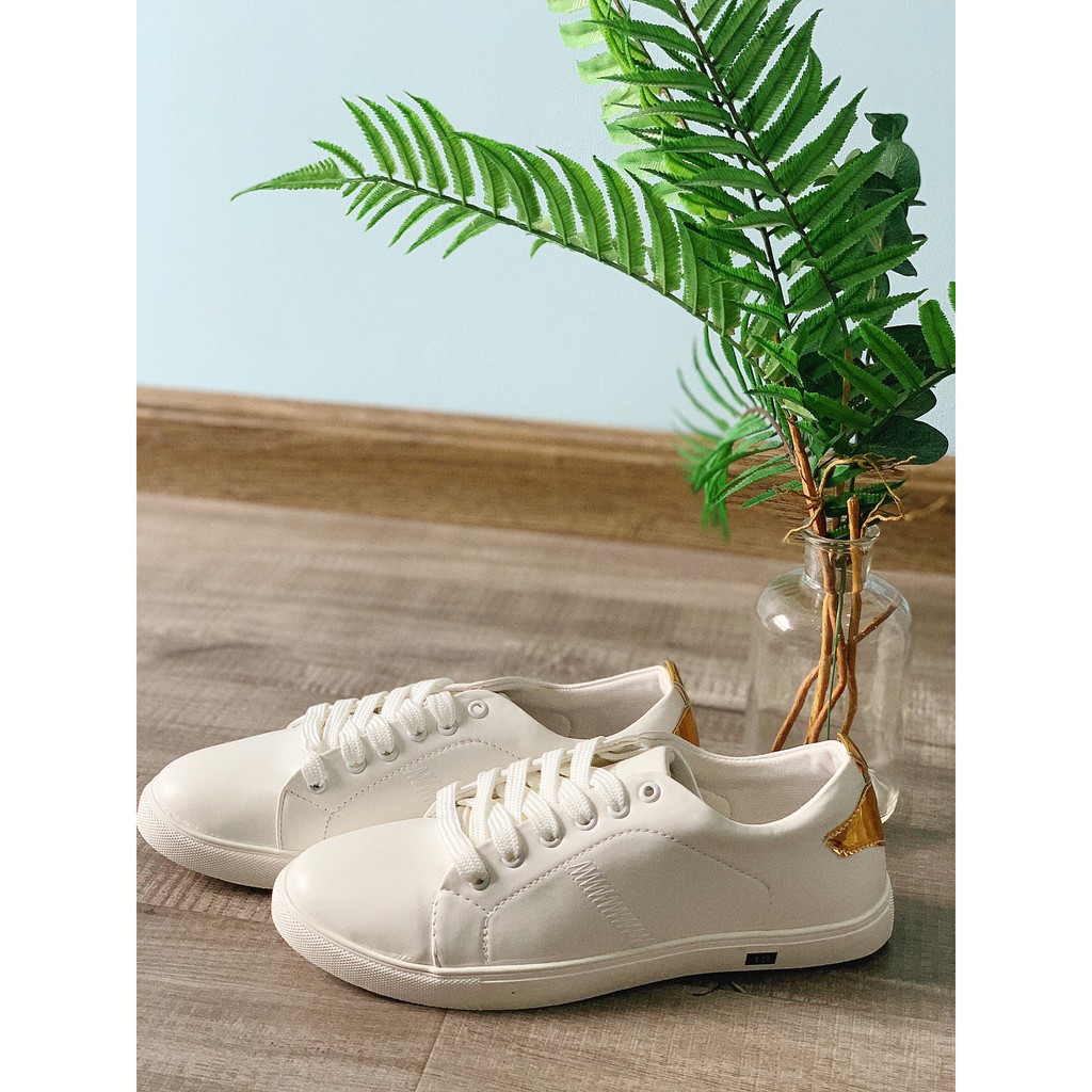 Giày Nam Trắng Gót Vàng Sành Điệu Cao Cấp ( Tặng Nước Hoa ) | BigBuy360 - bigbuy360.vn