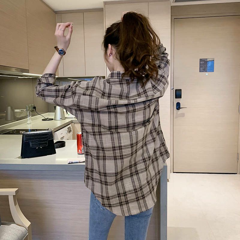 Áo Khoác Sơ Mi Nữ Tay Dài Form Rộng Unisex Ulzzang
