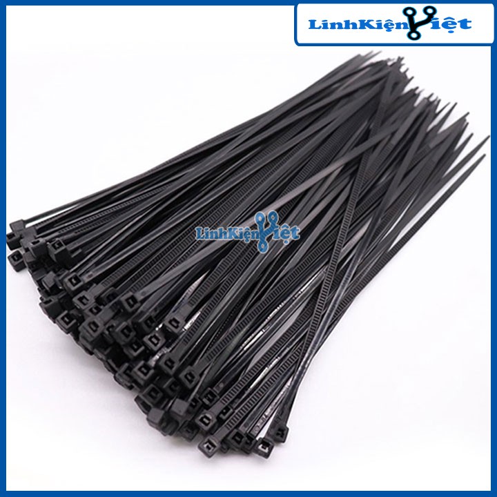 Gói 250PCS Dây Thít Đen 5X300mm