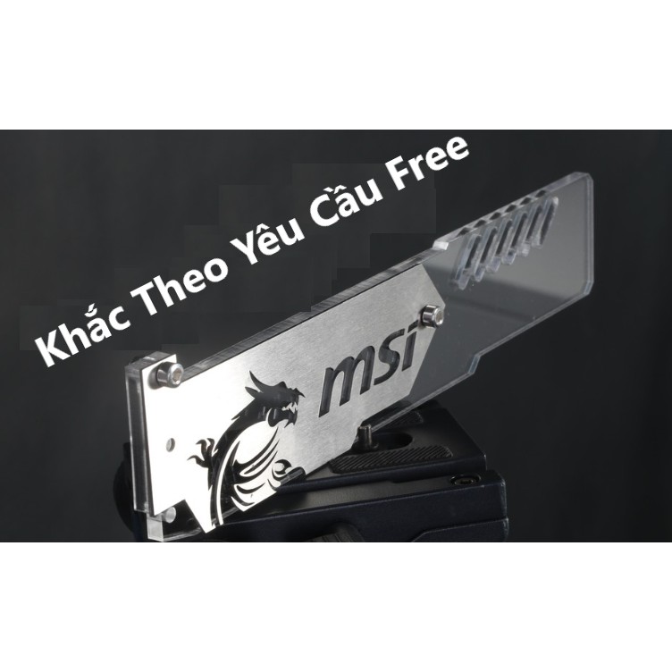 Giá Đỡ VGA Led RGB Mặt Nhôm Sáng Bóng