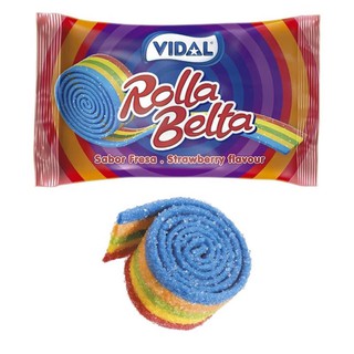 Kẹo dẻo cuộn Vidal cầu vồng 19g