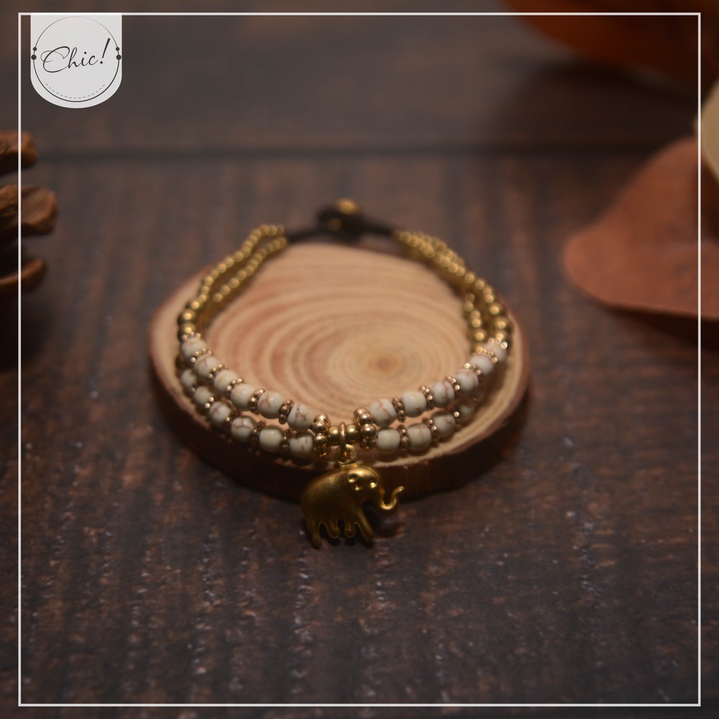 Vòng tay boho - hình voi