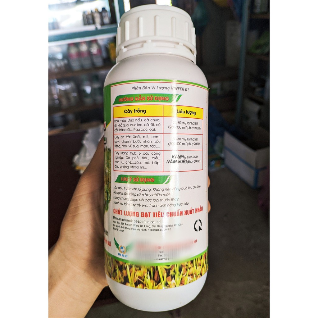 Phân bón lá ATONIC - Chai 500ml - Phóng đọt, Xanh lá, Dày lá, To lá, Mập cọng, To bụi