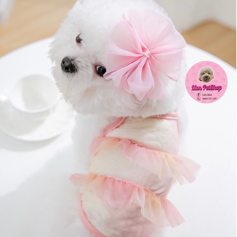 [Có sẵn] Set áo hai dây xuyên thấu tặng kẹp tóc nơ