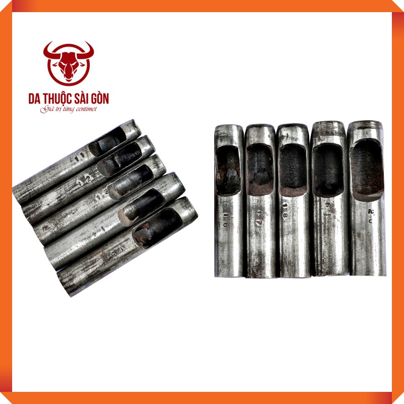 Đục lỗ tròn 22mm chuẩn xác - Có 38 Size (Từ 1mm đến 38mm) xem ngay trong sản phẩm - Dụng cụ làm da