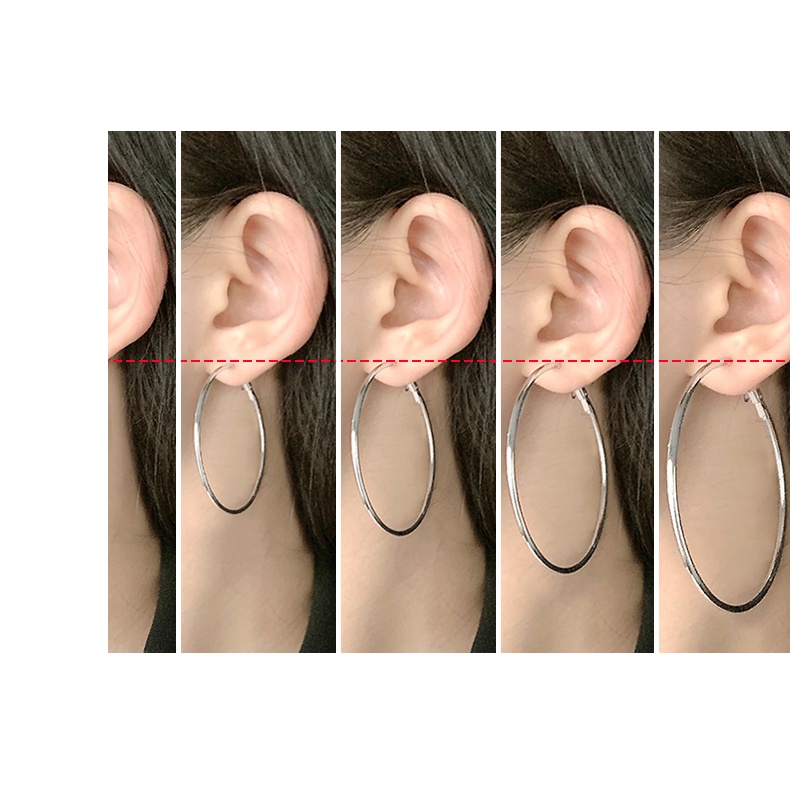 Khuyên Tai Tròn Lớn Thanh Lịch