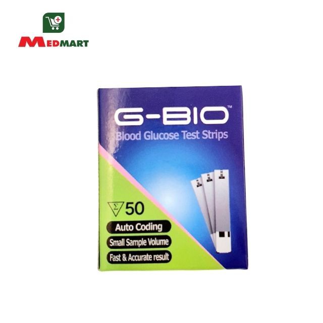 Que Thử Đường Huyết, Thử Tiểu Đường GBIO BASE - M.I.TECH Hàn Quốc, Hộp 50 Que Test - MEDMART