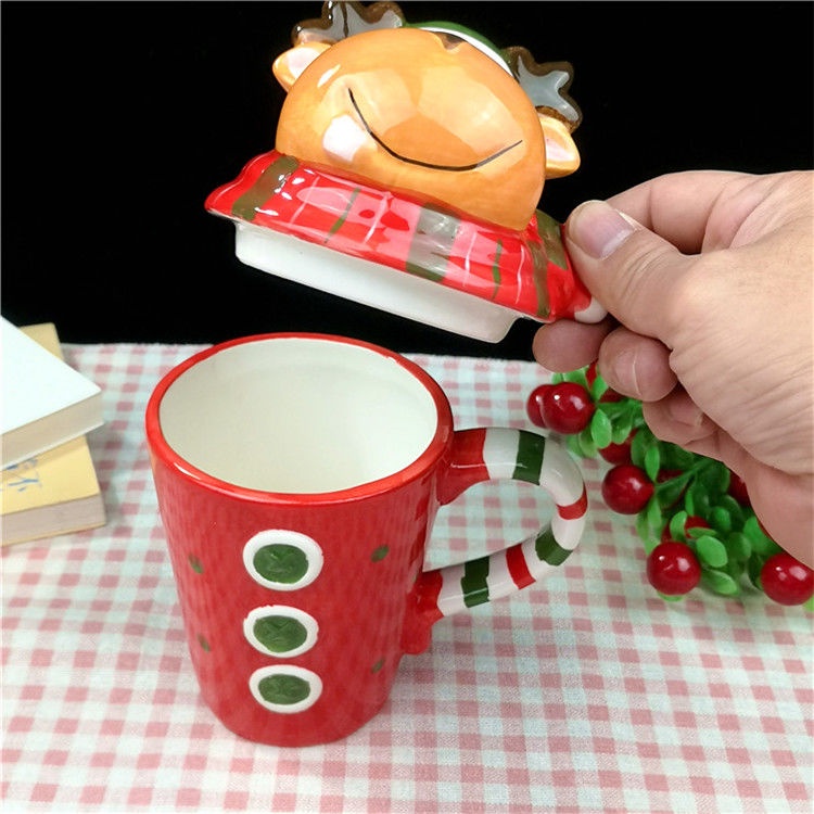 Ly sứ họa tiết giáng sinh xinh xắn