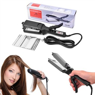 Máy Duỗi Tóc + Bấm Tóc  đa năng  gồm có 3 bộ lưỡi dùng thay thế