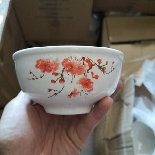 bộ chén sứ ăn cơm - chén sứ hoa đào