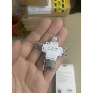 Đầu đọc thẻ nhớ Micro SD 4 in 1 cho iPhone và Android