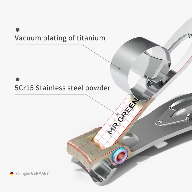 Kéo Cắt Móng Tay MR.GREEN Bằng Thép Không Gỉ thiết Kế Tiện Dụng