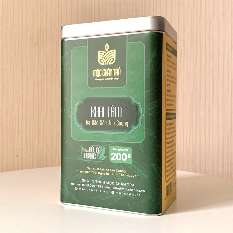 Trà Thái Nguyên Khai Tâm [𝐕𝐢𝐞𝐭𝐠𝐚𝐩 𝟓𝐬𝐚𝐨], chè Thái Nguyên, chè móc câu đặc sản - Mộc Chân Trà (100g, 200g, 500g)