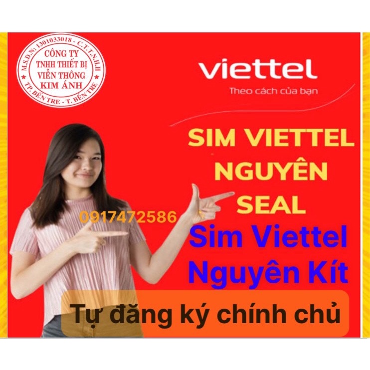 Sim nghe gọi mãi mãi Viettel giá rẻ  tự đăng ký chính chủ tại nhà qua App My Viettel, nguyên kít