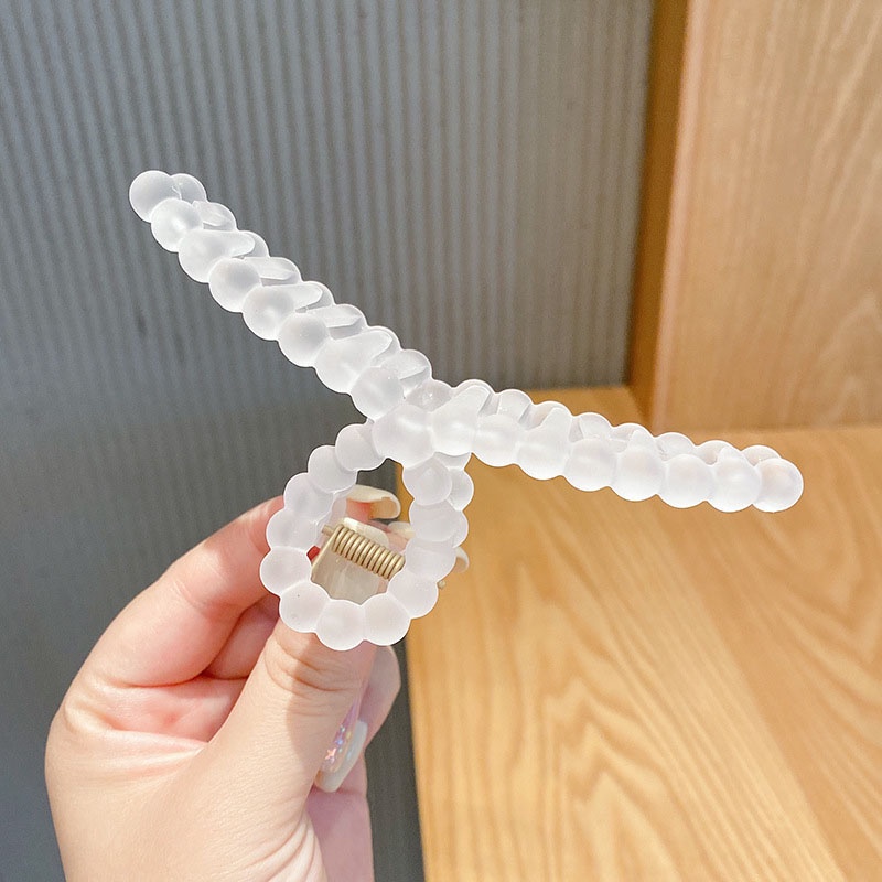 Kẹp Tóc Trong Suốt Cỡ Lớn Nhiều Màu Tùy Chọn Phong Cách Hàn Quốc