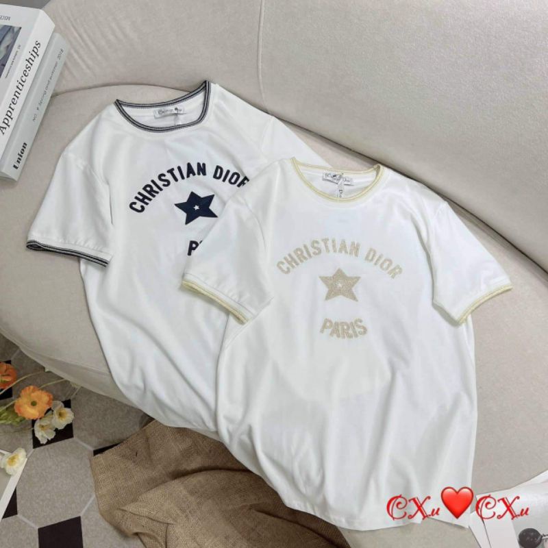 Áo phông sao viền cổ hàng QCL1