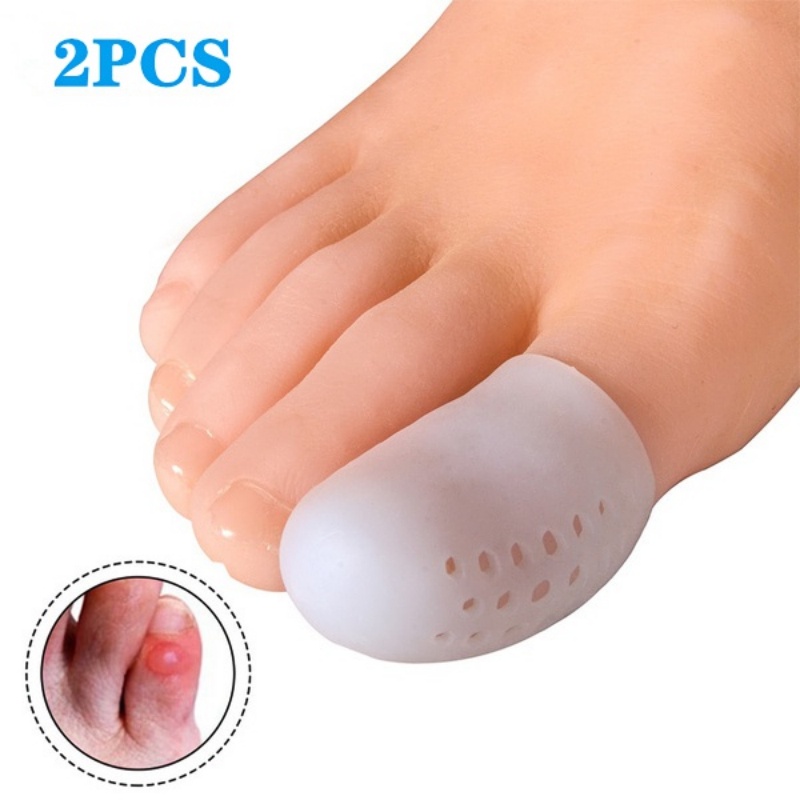 1 Cặp Vỏ Bọc Ngón Chân Bằng Silicon Mềm Thoáng Khí Chăm Sóc Sức Khỏe Cho Nam Và Nữ
