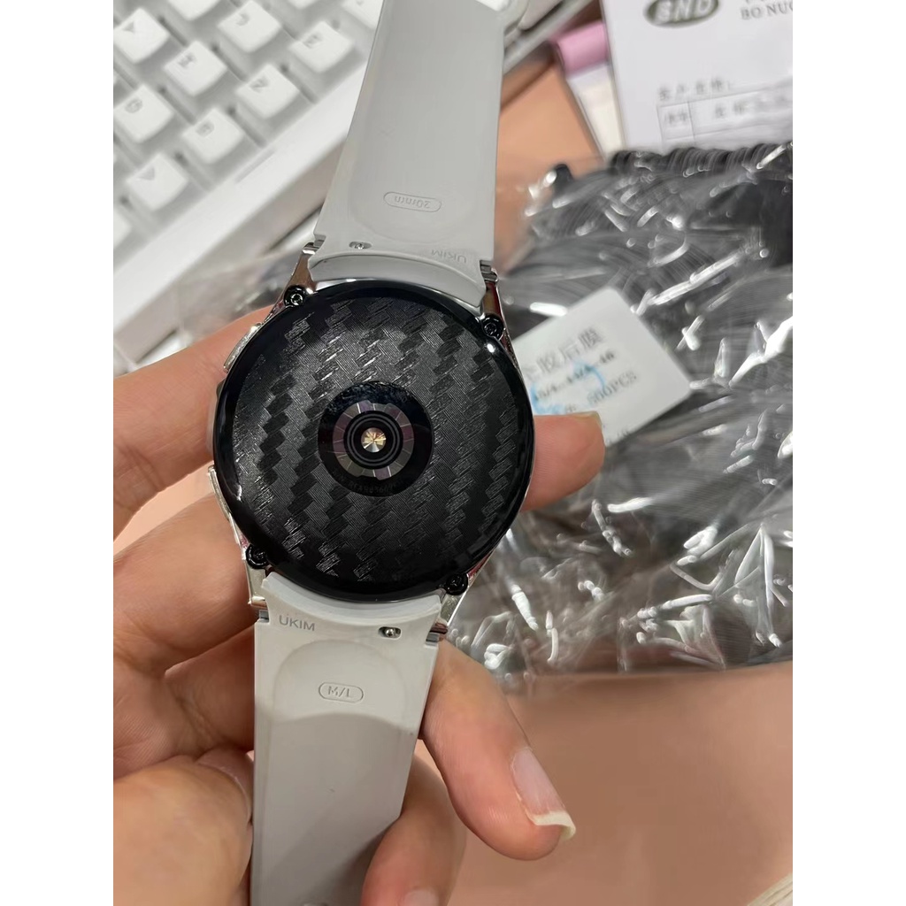 Miếng dán lưng Carbon Fiber đồng hồ Galaxy Watch 3 45mm, Watch 4 40mm 44mm, Watch 4 classic 42mm 46mm SWASTORE