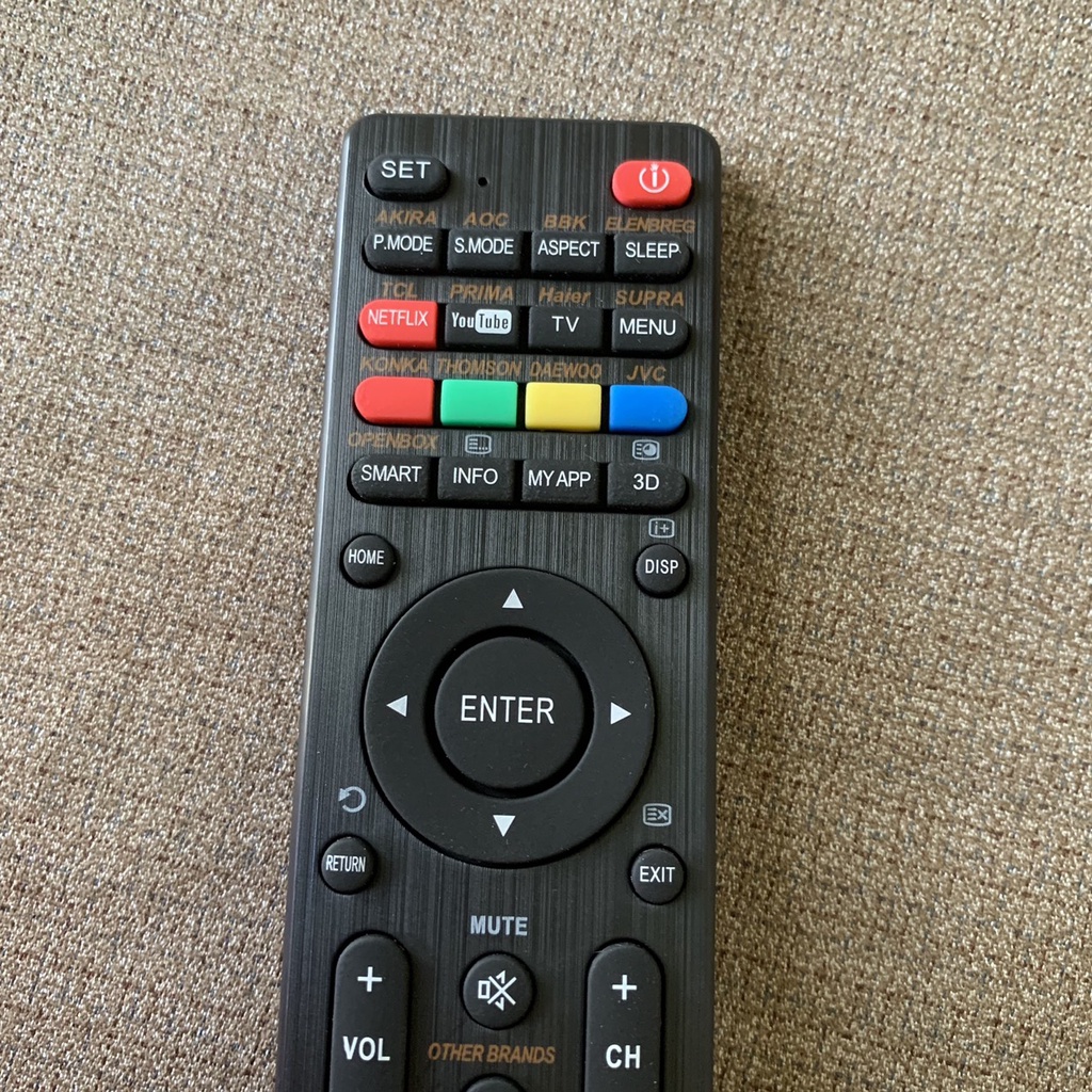 Điều khiển tivi đa năng tất cả các dòng TV LED/LCD/Smart TV thường và thông minh có mạng Internet, remote đa năng tivi