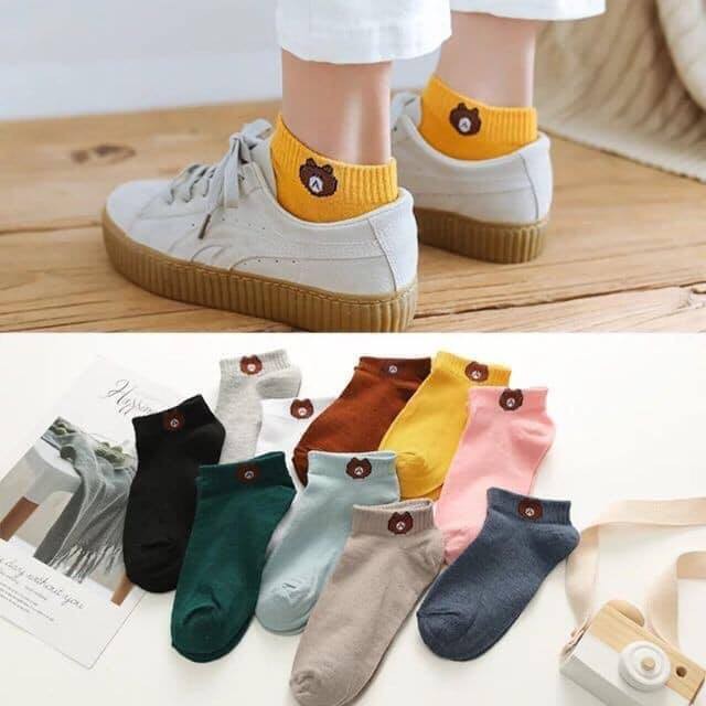 Combo túi 10 đôi tất gấu đáng yêu siêu cute [hàng hot]