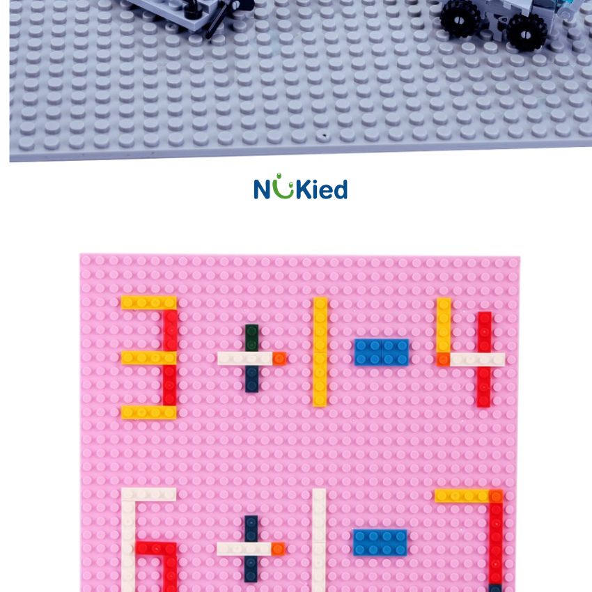 Tấm lót nền đế trưng bày lego 2 mặt dày mẫu mới đế Base KT  25,5x25,5 1024 nút hạt