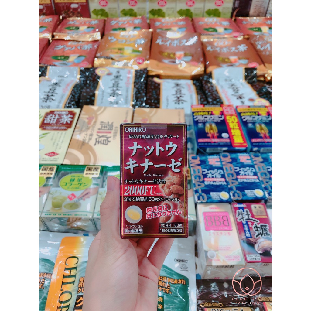 Viên uống chống đột quỵ Orihiro Natto Kinase 2000FU và 4000FU