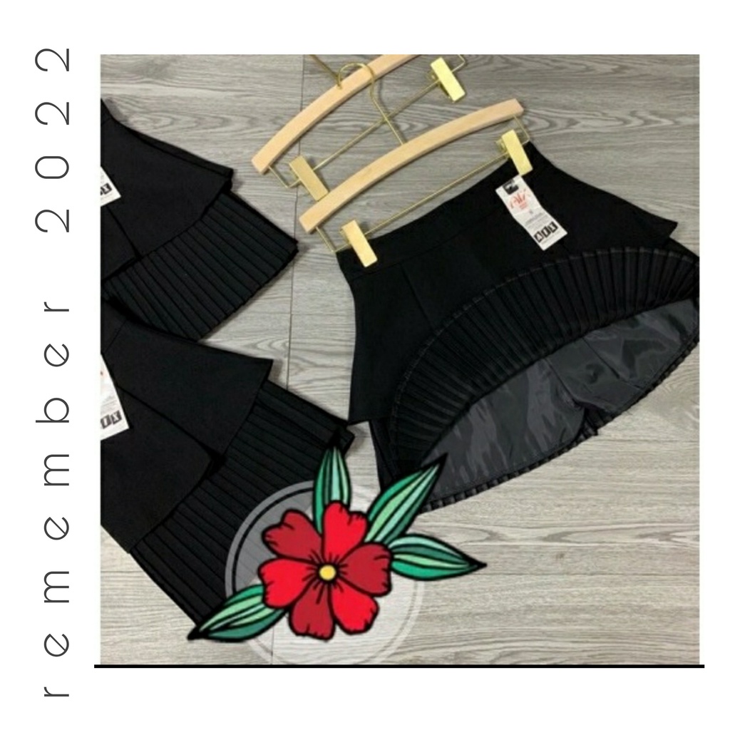 Quần buộc eo xếp ly .