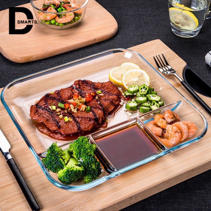 Khay cơm thủy tinh chịu lực tốt,chịu nhiệt tốt,chống va đập,độ bền cao HÀNG HOT