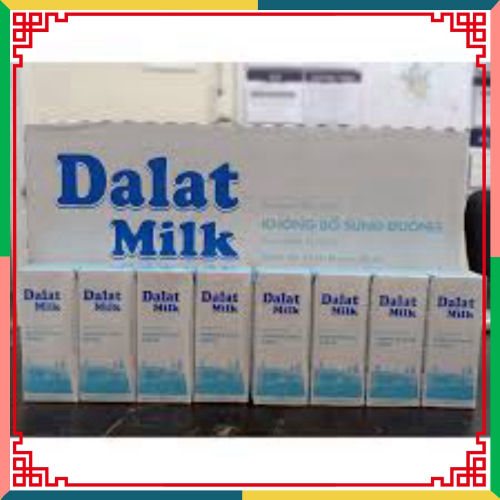 Vỉ 4 hộp sữa Dalat milk 180ml ( Đại lý Ngọc Toản)