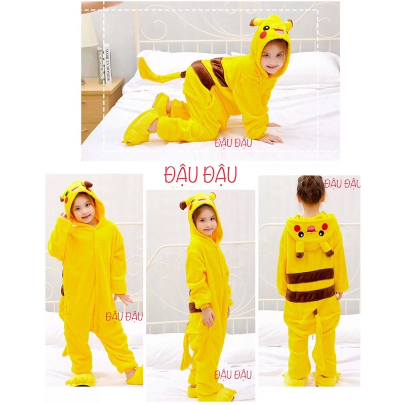 COMBO BỘ PIKACHU + DÉP MÓNG THÚ / DÉP PIKACHU | BigBuy360 - bigbuy360.vn