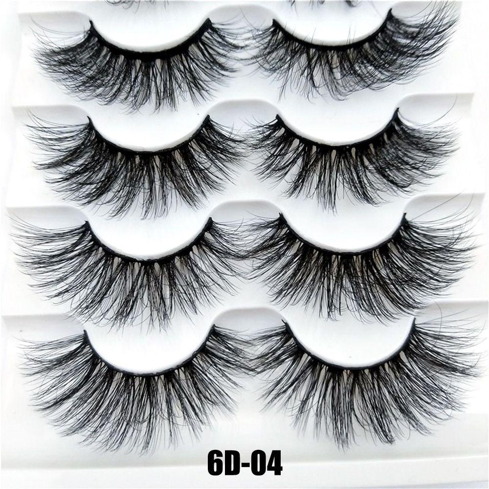 Bộ 5 Cặp Lông Mi Giả Dài Handmade Thời Trang Dành Cho Nữ