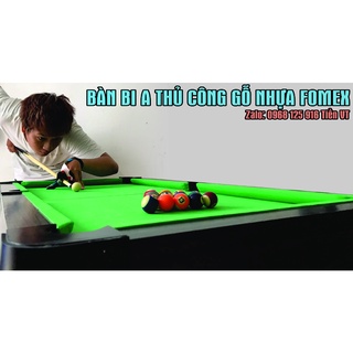 Bàn Bida / Bi A Mini Size Lớn 120*60CM Hàng Thủ Công Gỗ Nhựa Fomex Cao Cấp