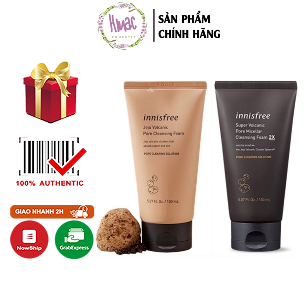 Sữa Rửa Mặt Innisfree Tro Núi Lửa Jeju Volcanic Pore Cleansing Foam EX (150ml)