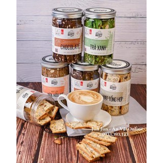 Bánh BISCOTTI Gạch Đỏ 250g - Bánh Ăn Kiêng, Giảm Cân, Dành Cho Người Tiểu Đường