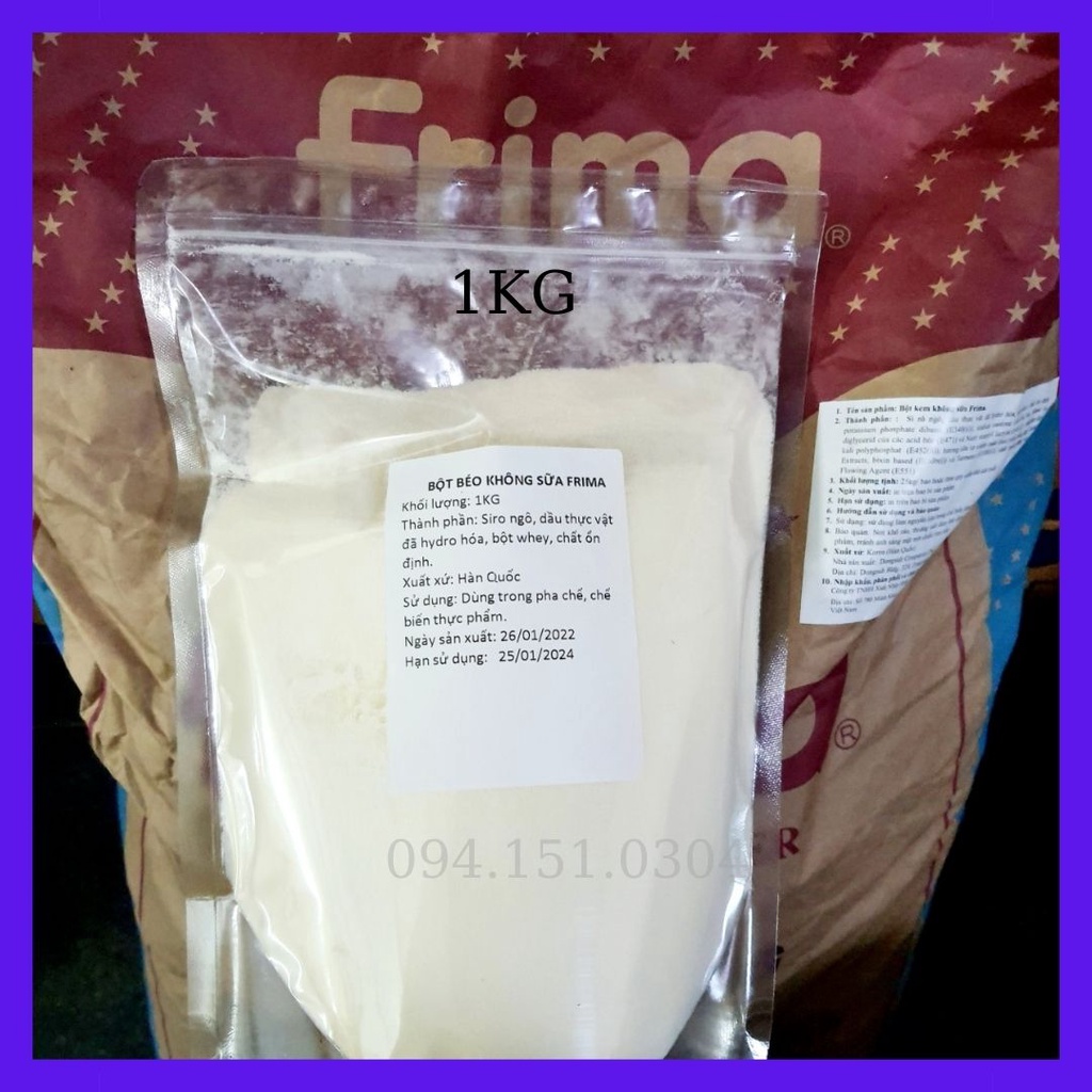 Bột sữa béo - bột béo Frima Hàn Quốc dùng pha trà sữa 500g/1kg
