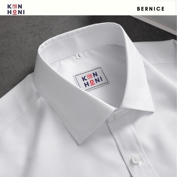 Áo Sơ Mi Trắng Nam Dài Tay Công Sở Form Hàn Không Nhăn KenHoni
