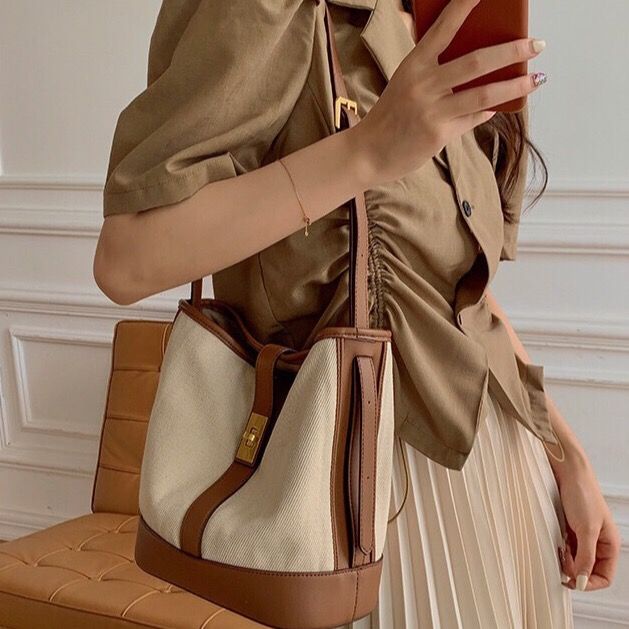 Túi Xách Canvas Sức Chứa Lớn Thời Trang Mùa Hè Cho Nữ