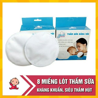 Miếng lót thấm sữa giặt được good mama hộp 8 miếng
