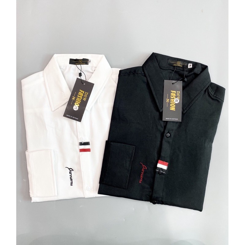 (FREESHIP) Áo sơ mi nam dài tay dáng ôm sơ cổ bẻ họa tiết nhỏ chống nhăn chống xù | BigBuy360 - bigbuy360.vn